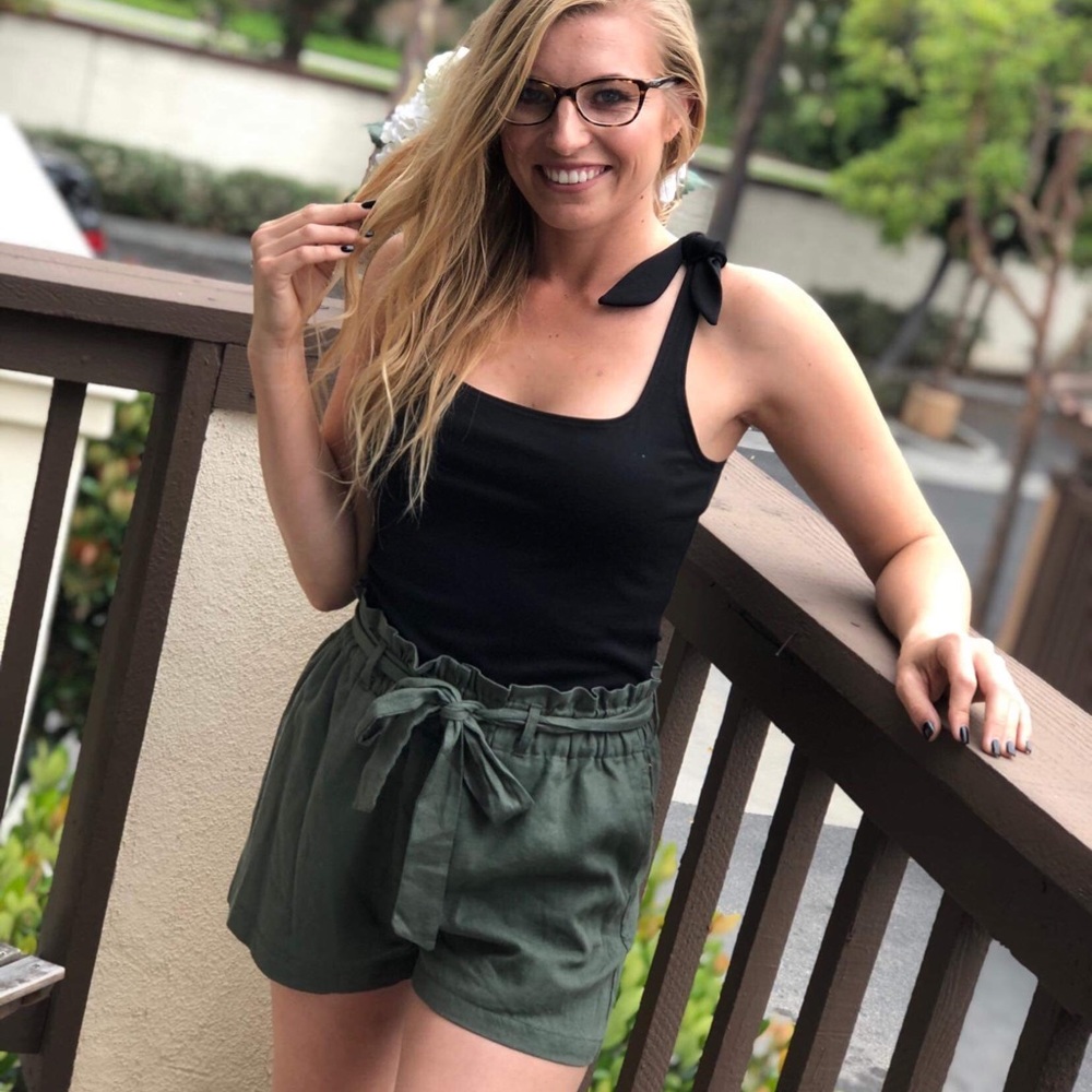 Olive shorts